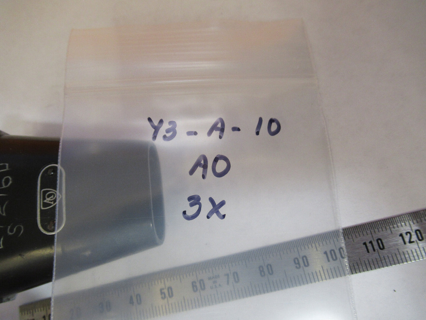 AMERICAN OPTICS AO OBJECTIVE 3X STEREO MICROSCOPE PART AS PICTURED &Y3-A-10