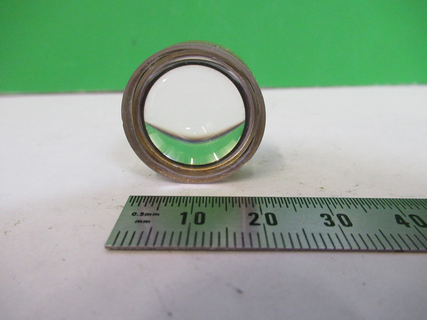 OPTICAL RARE PLANO HIGHLY CONVEX LENS GLASS OPTICS  AS PICTURED X9-B-85