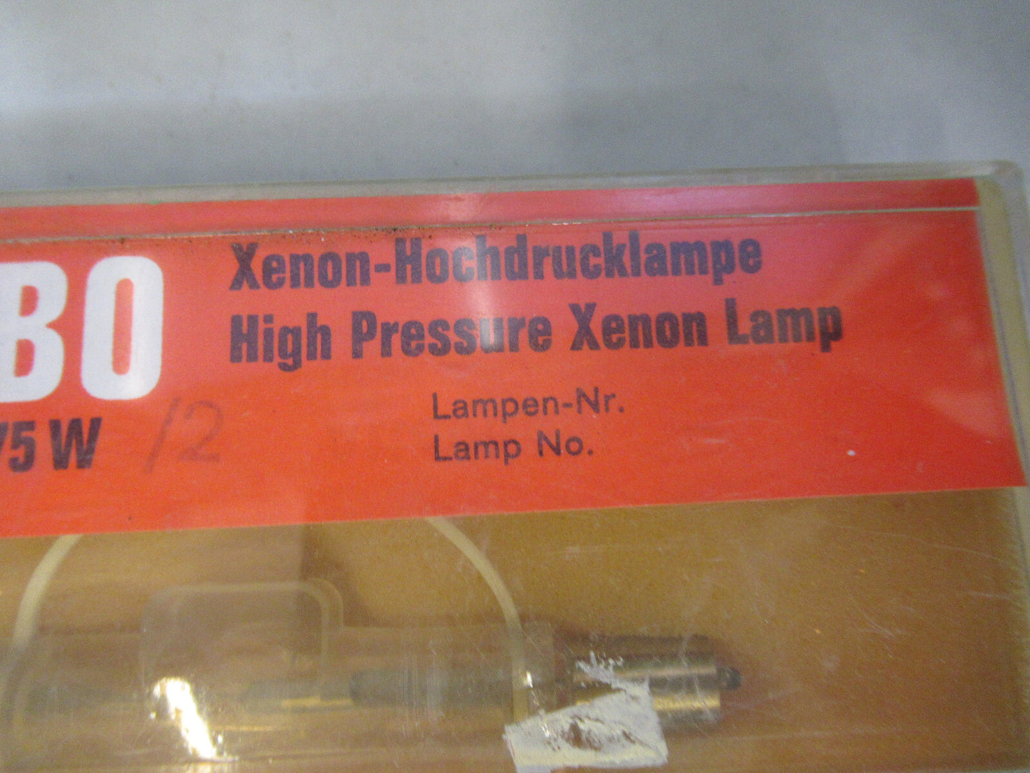 OSRAM XBO 75 W/2 HIGH PRESSURE LAMP MICROSCOPE PART AS PICTURED G8-A-53BC