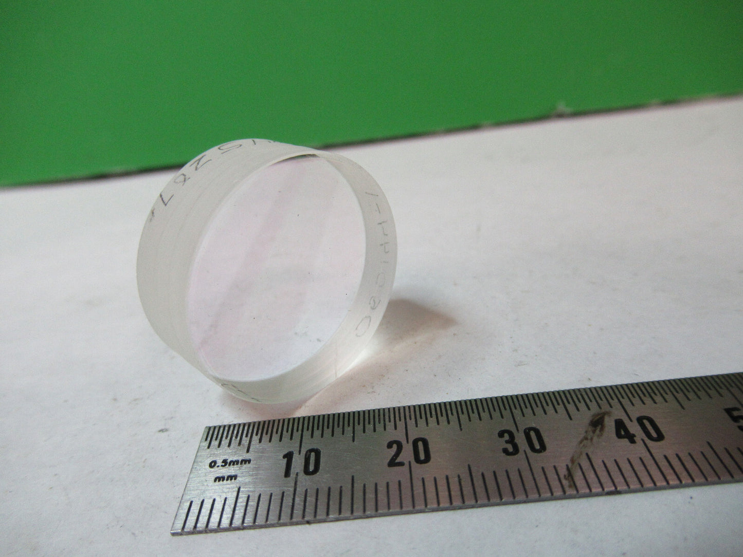 OPTICAL COATED FLAT OPTICS LENS 1" DIAMETER AS PICTURED X2-A-89