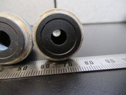 UNITRON LOT JAPAN OBJECTIVE 4X 10X 40X  MICROSCOPE PART AS PICTURED G8-A-56