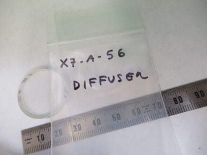 OPTICAL FILTER DIFFUSER FROSTED AND POLISHED SIDES OPTICS AS PICTURED X7-A-56