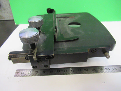 BAUSCH LOMB XY STAGE TABLE ANTIQUE MICROSCOPE PART AS PICTURED X5-A-14