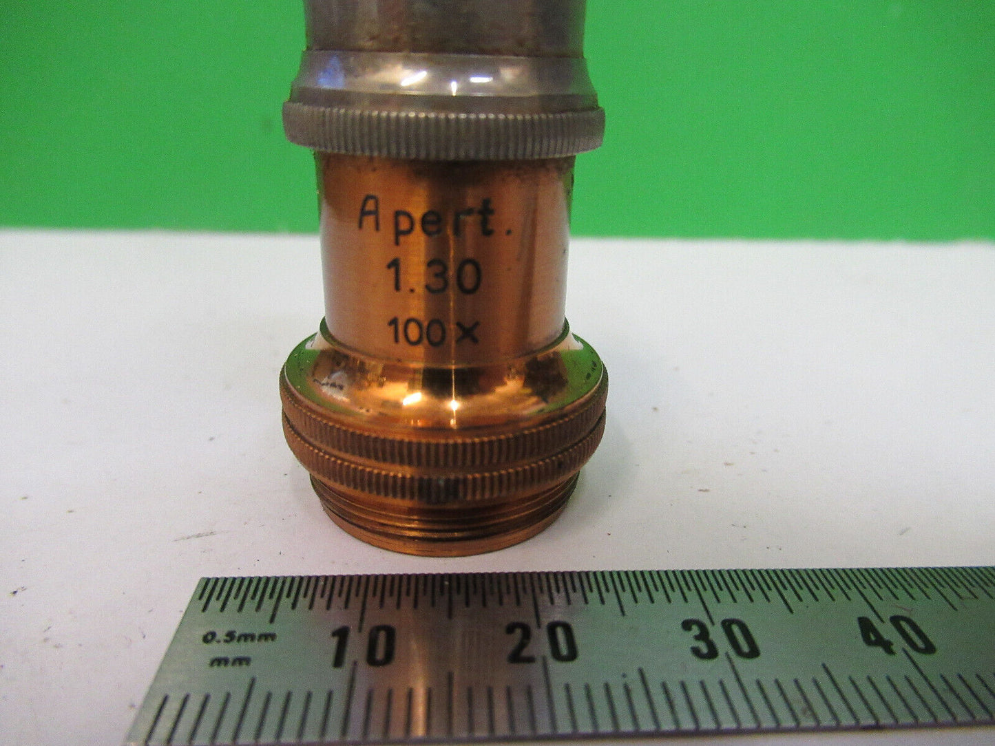 ANTIQUE LEITZ GERMANY OBJECTIVE 100X LENS MICROSCOPE PART AS PICTURED X5-A-28