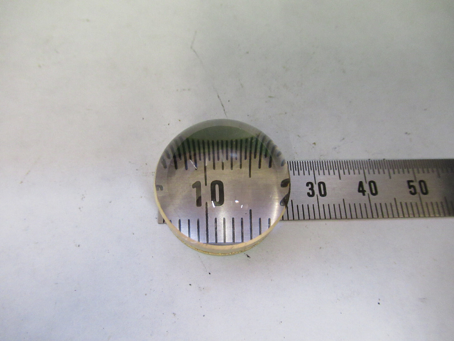 OPTICAL RARE PLANO HIGHLY CONVEX LENS GLASS OPTICS  AS PICTURED X9-B-85