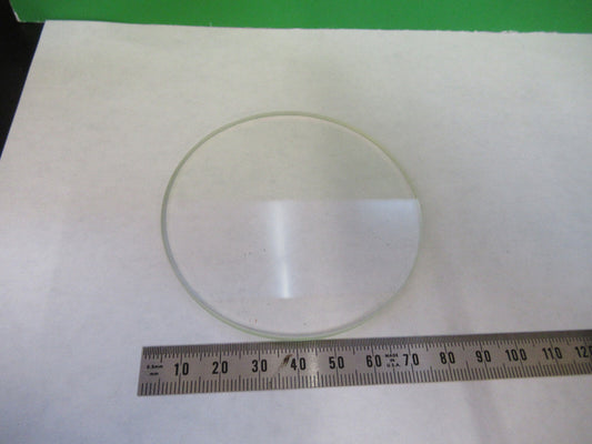 OPTICAL BK7 FLAT GLASS WINDOW OPTICS STAGE MICROSCOPE 80mm AS PICTURED S1-B-04