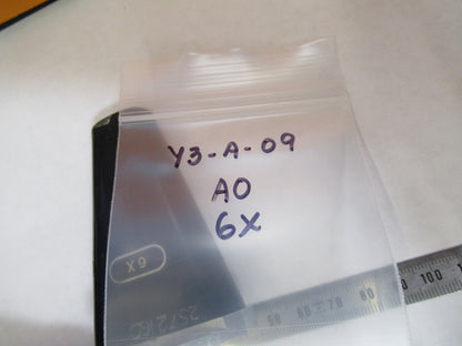 AMERICAN OPTICS AO OBJECTIVE 6X STEREO MICROSCOPE PART AS PICTURED &Y3-A-09