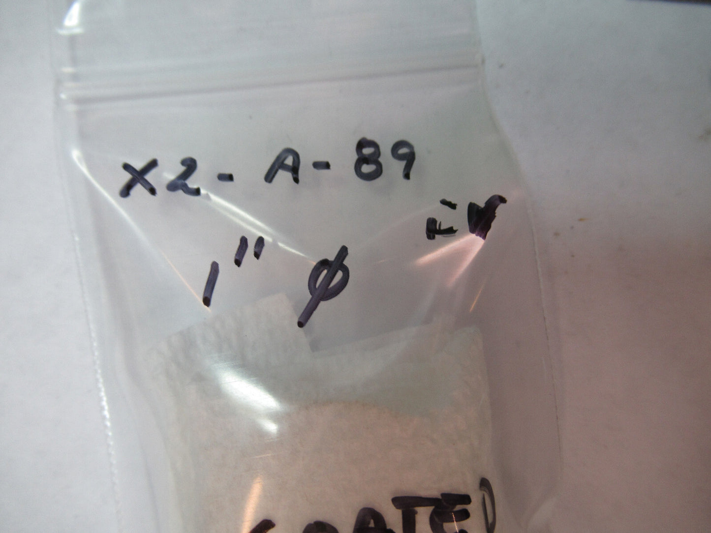 OPTICAL COATED FLAT OPTICS LENS 1" DIAMETER AS PICTURED X2-A-89