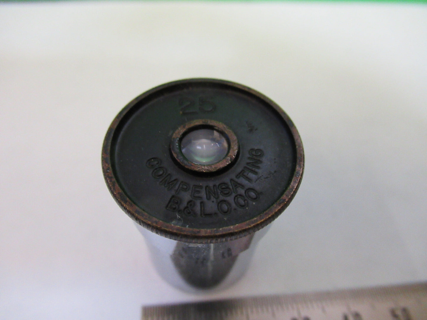 ANTIQUE BAUSCH LOMB 25X EYEPIECE LENS OCULAR MICROSCOPE PART as pictured X7-A-21