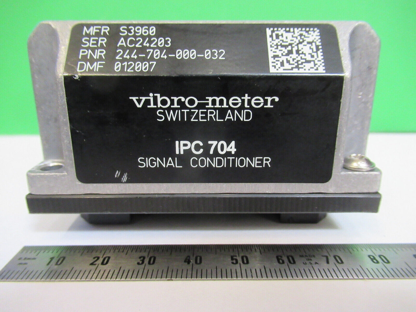 MEGGITT VIBRO-METER IPC704 244-704-000-032 AMP MODULE for ACCEL or pressure
