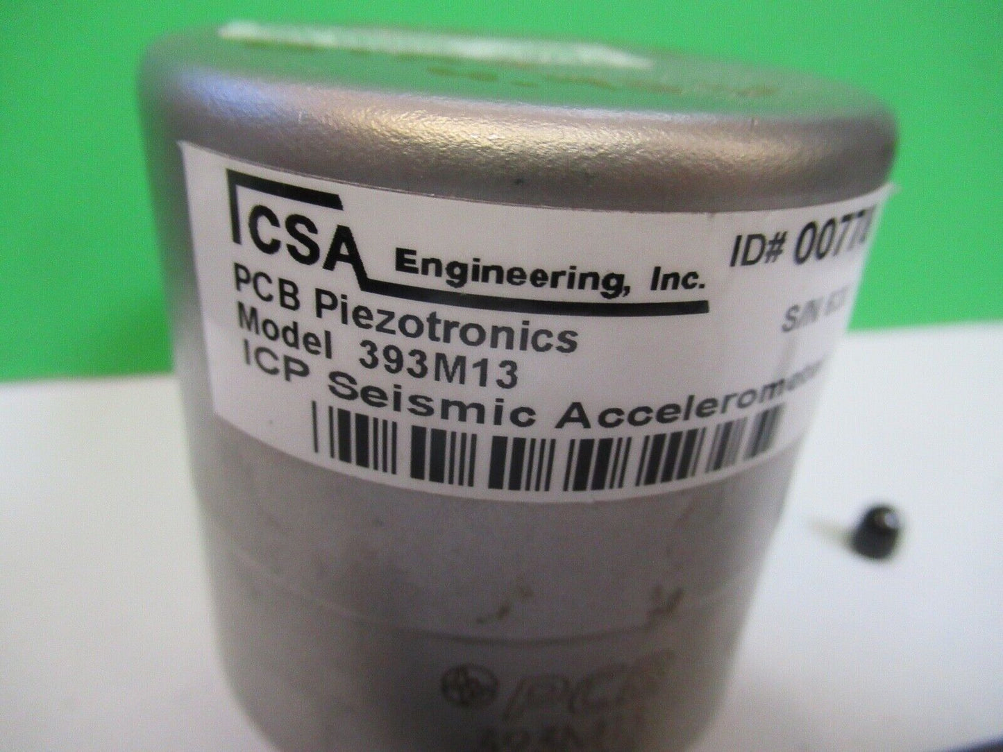 PCB PIEZOTRONICS SEISMIC ACCELEROMETER 393M13 VIBRATION SENSOR AS PIC 18-FT-21