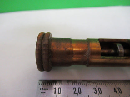 ANTIQUE BRASS BAUSCH LOMB SET OF KNOBS MICROSCOPE PART AS PICTURED X7-A-53