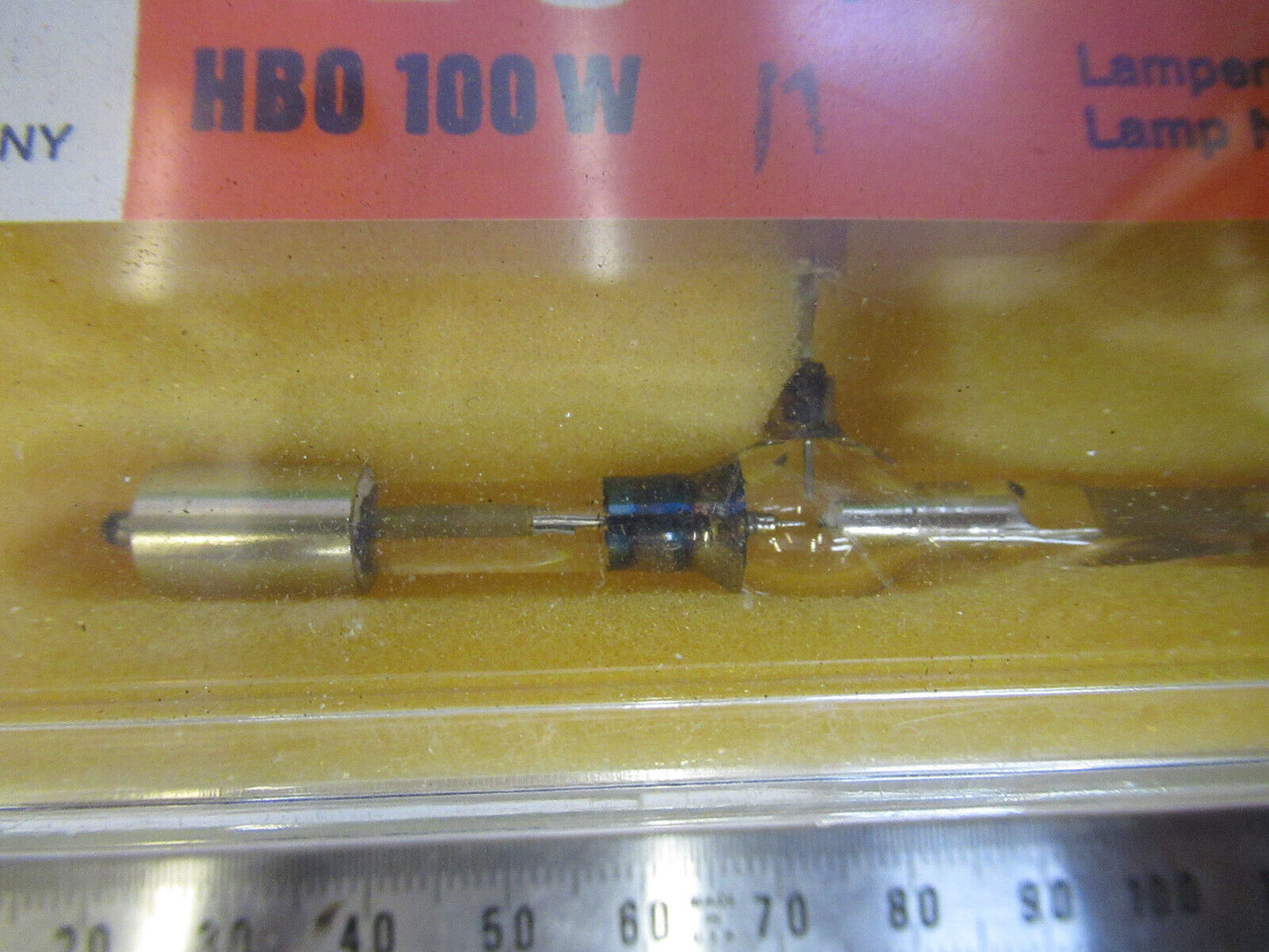 OSRAM HBO 100 W/1  HIGH PRESSURE LAMP MICROSCOPE PART AS PICTURED G8-A-52