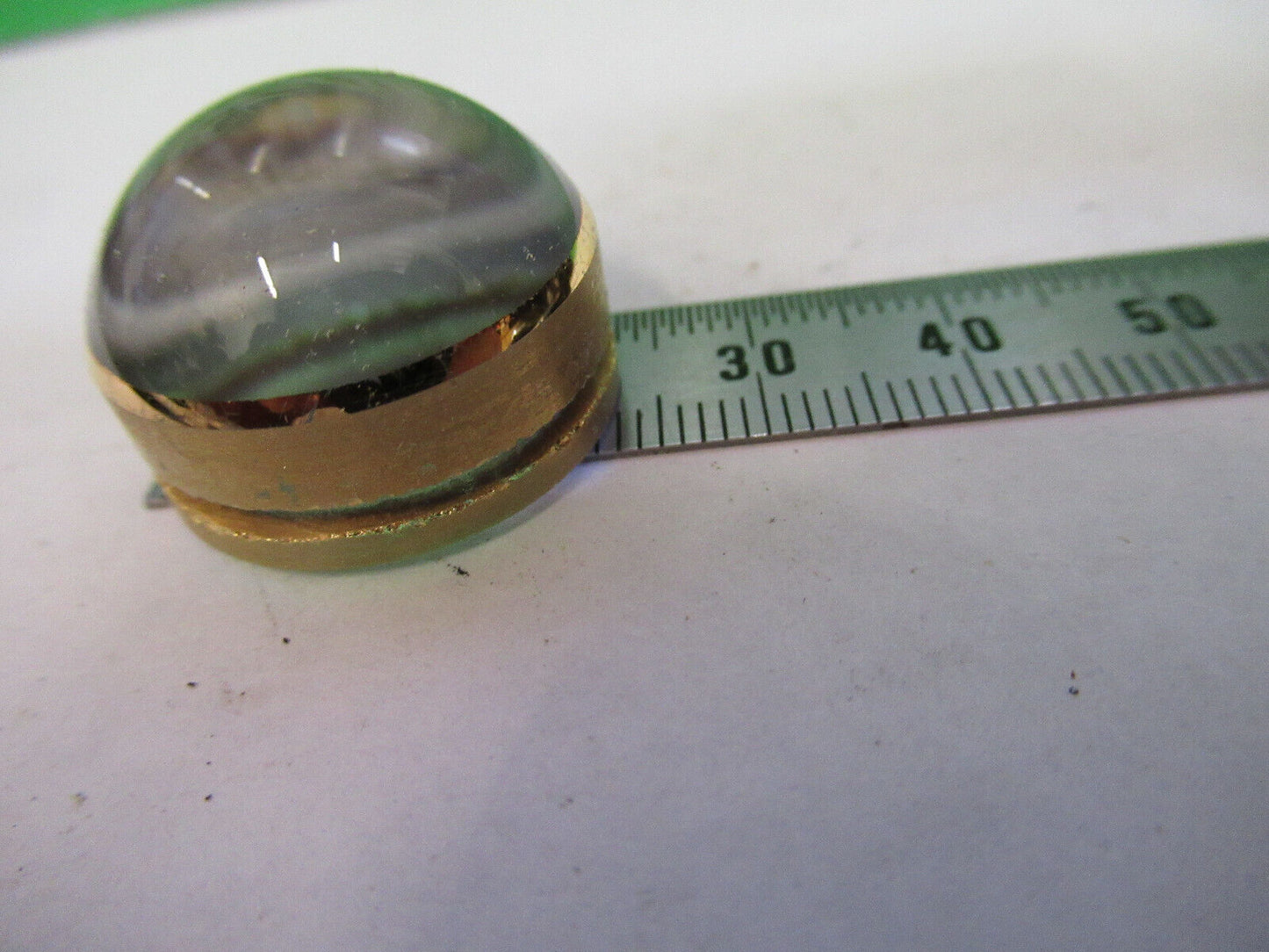 OPTICAL RARE PLANO HIGHLY CONVEX LENS GLASS OPTICS  AS PICTURED X9-B-85