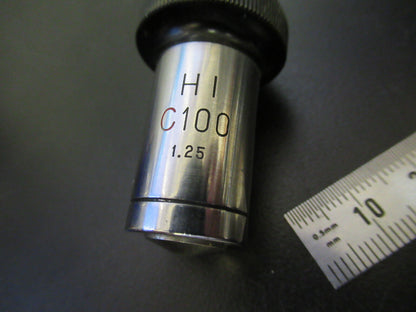 OLYMPUS JAPAN OBJECTIVE C 100X LENS MICROSCOPE PART AS PICTURED G8-A-59