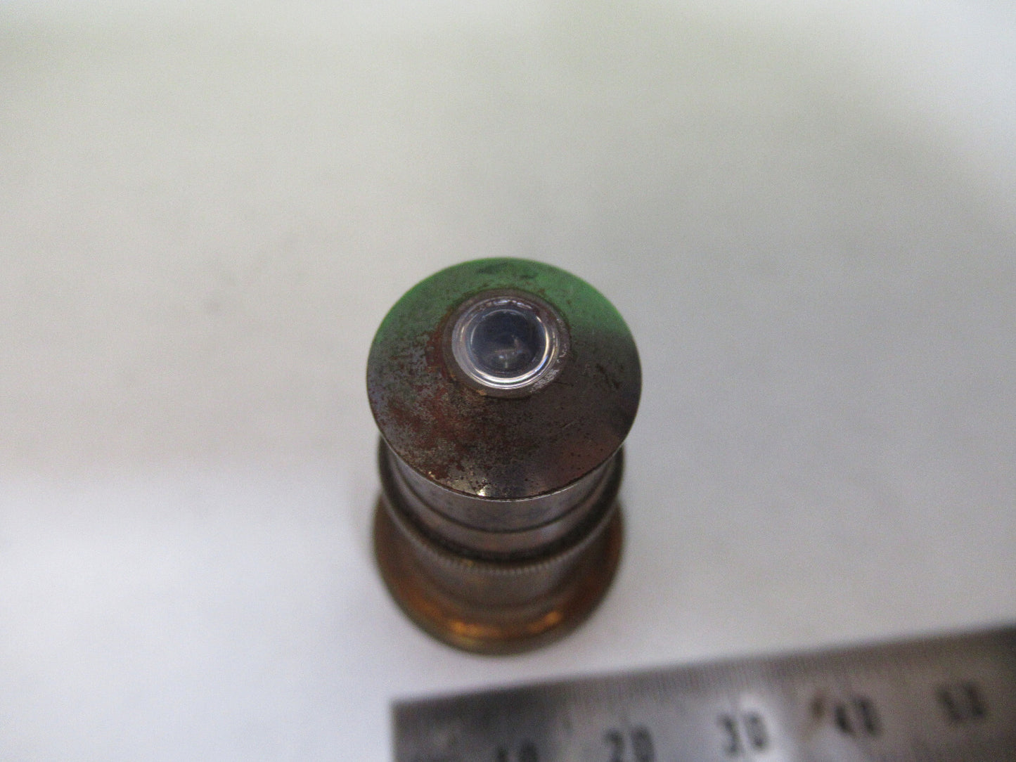 ANTIQUE BRASS BAUSCH LOMB OBJECTIVE 44X MICROSCOPE PART AS PICTURED G8-A-44