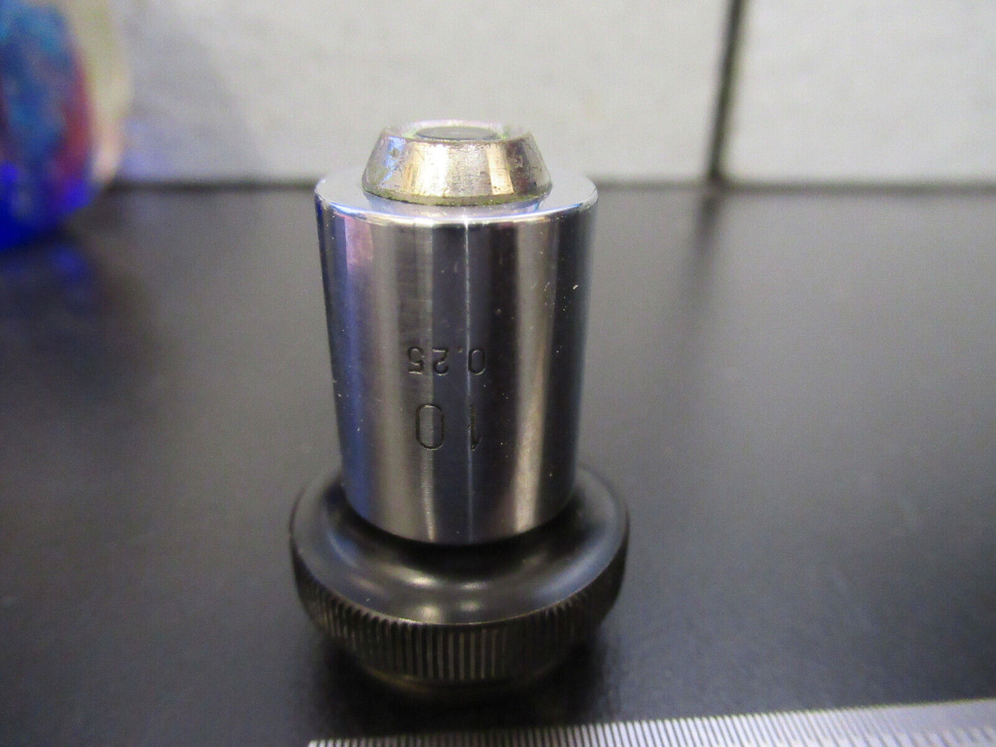 OLYMPUS JAPAN OBJECTIVE 10X LENS MICROSCOPE PART AS PICTURED G8-A-57