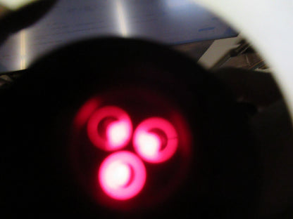 OPTICAL very dark red glass FILTER OPTICS  AS PICTURED X9-B-81