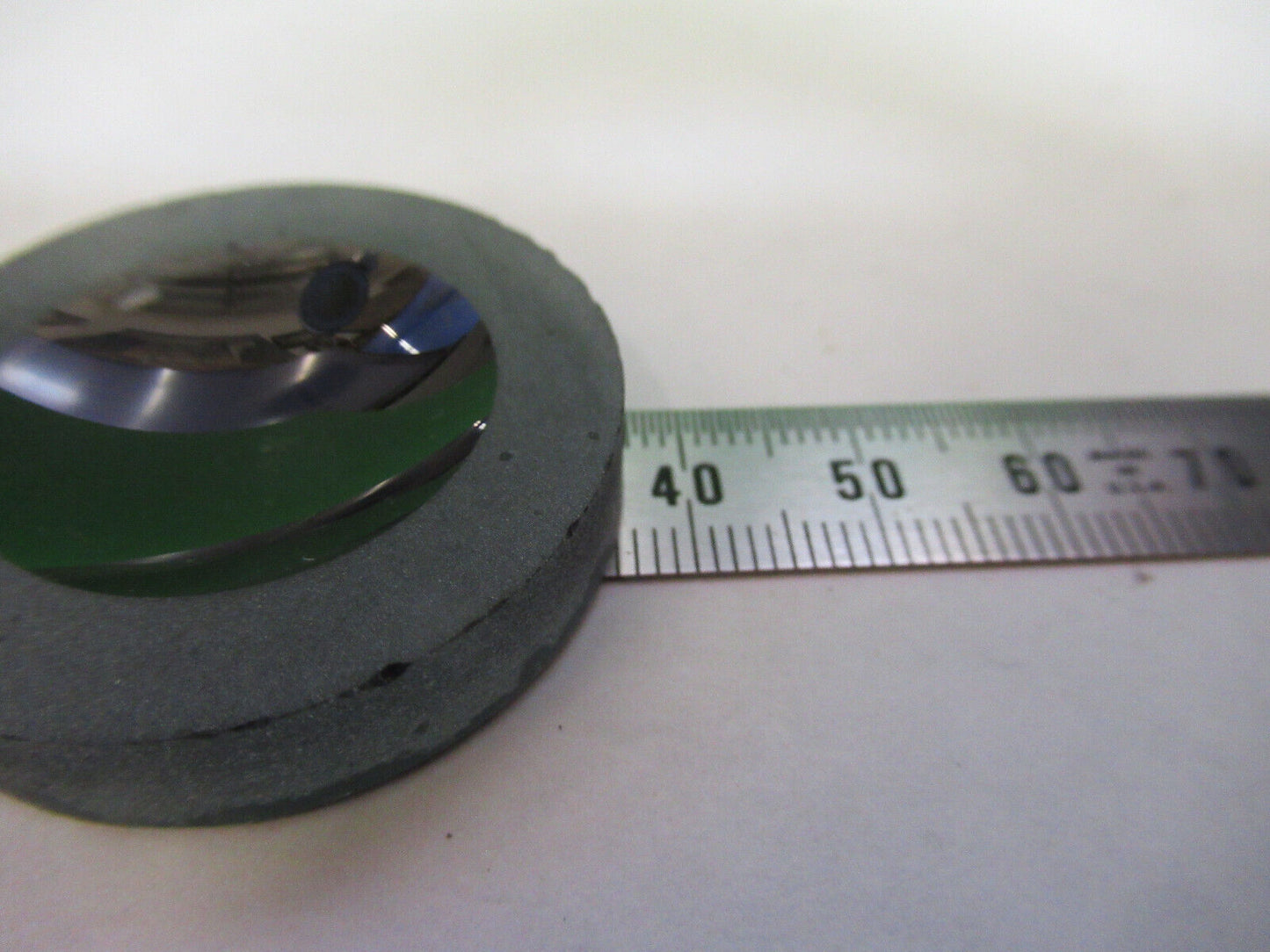 OPTICAL RARE GLASS DARK PREFORM CONCAVE PLANO LASER OPTICS AS PICTURED X7-A-30