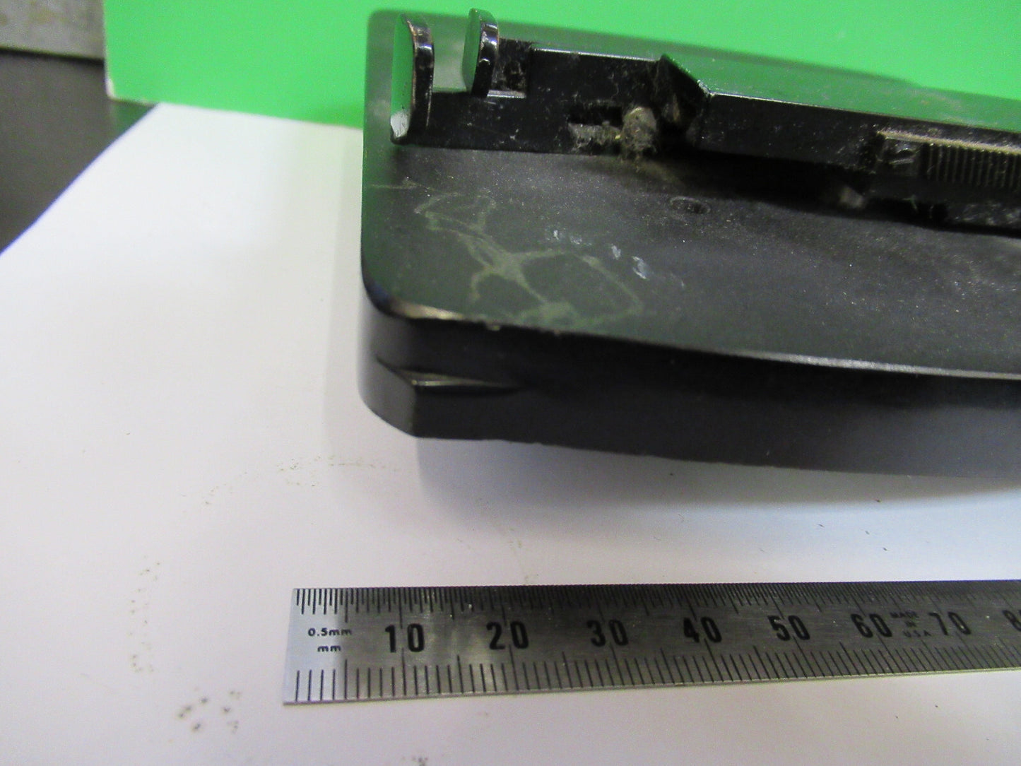 BAUSCH LOMB XY STAGE TABLE ANTIQUE MICROSCOPE PART AS PICTURED X5-A-14