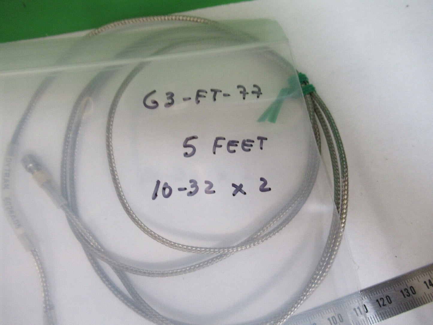 5ft CABLE for ACCELEROMETER SENSOR armored 10-32 to 10-32 AS PICTURED G3-FT-77