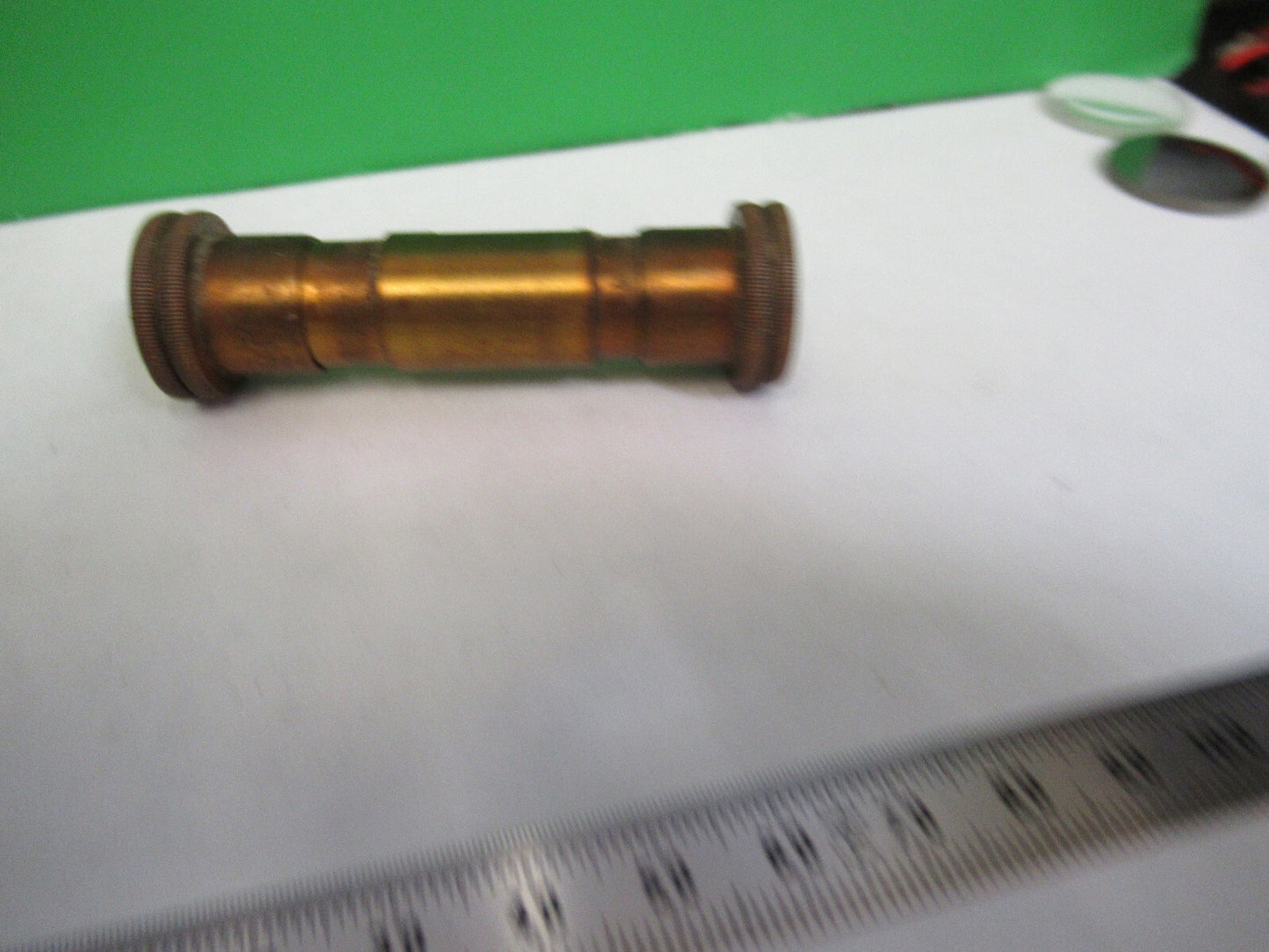 ANTIQUE BRASS BAUSCH LOMB SET OF KNOBS MICROSCOPE PART AS PICTURED X7-A-53