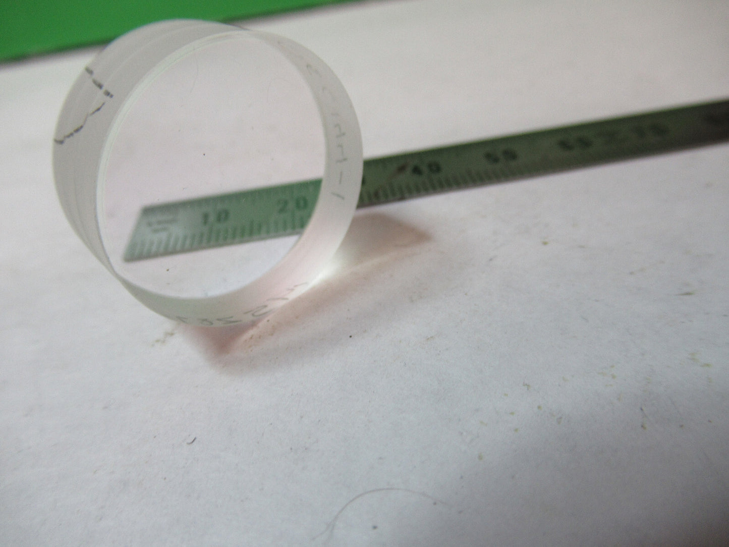 OPTICAL COATED FLAT OPTICS LENS 1" DIAMETER AS PICTURED X2-A-89