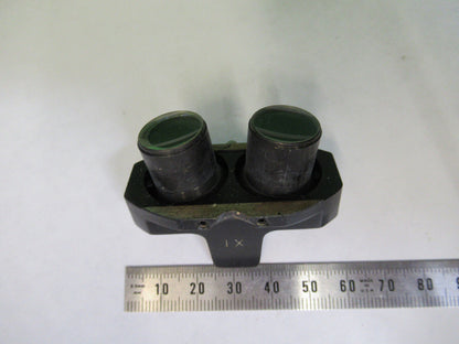 AO 1X ANTIQUE  STEREO OBJECTIVE LENS MICROSCOPE PART as pictured X7-A-52