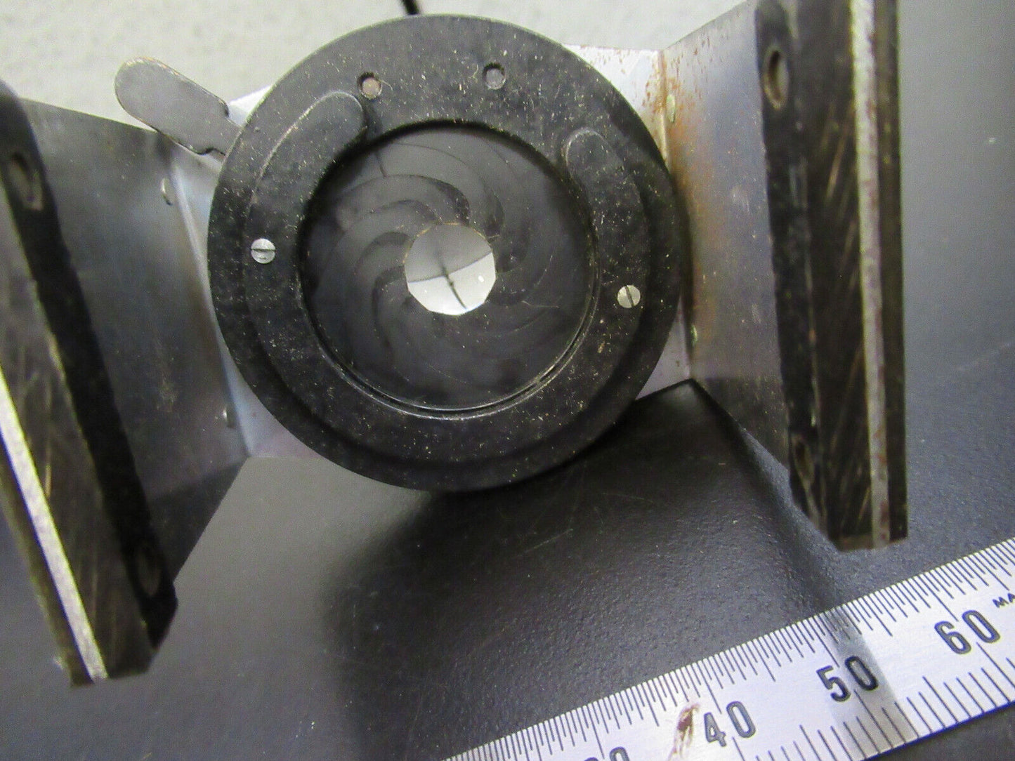 ANTIQUE SPENCER AO CONDENSER IRIS OPTICS MICROSCOPE PART AS PICTURED G8-A-64