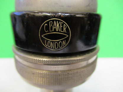 ANTIQUE C. BAKER LONDON TUBUS MONOCULAR HEAD MICROSCOPE PART AS PICTURED X2-A-75