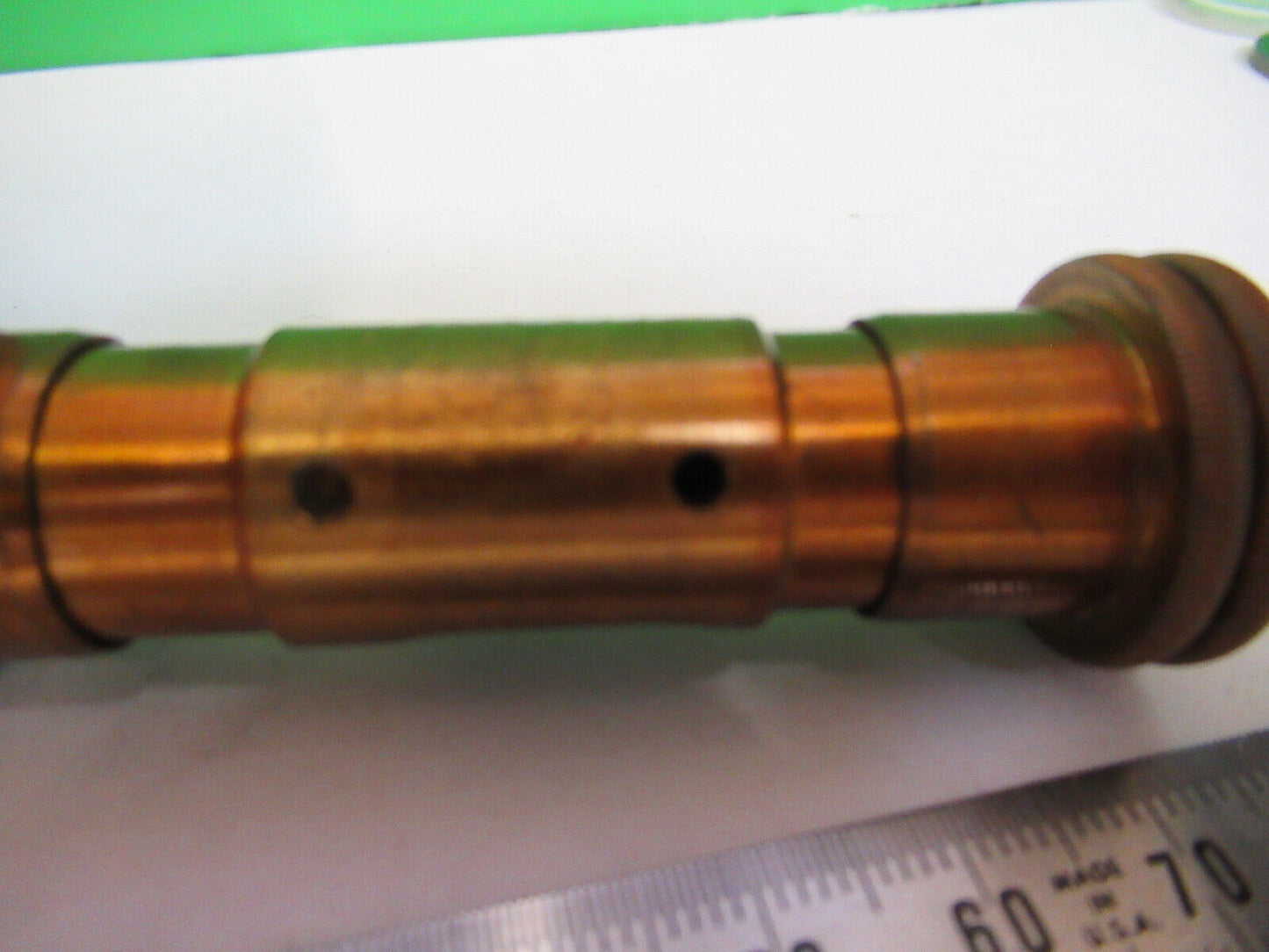 ANTIQUE BRASS BAUSCH LOMB SET OF KNOBS MICROSCOPE PART AS PICTURED X7-A-53