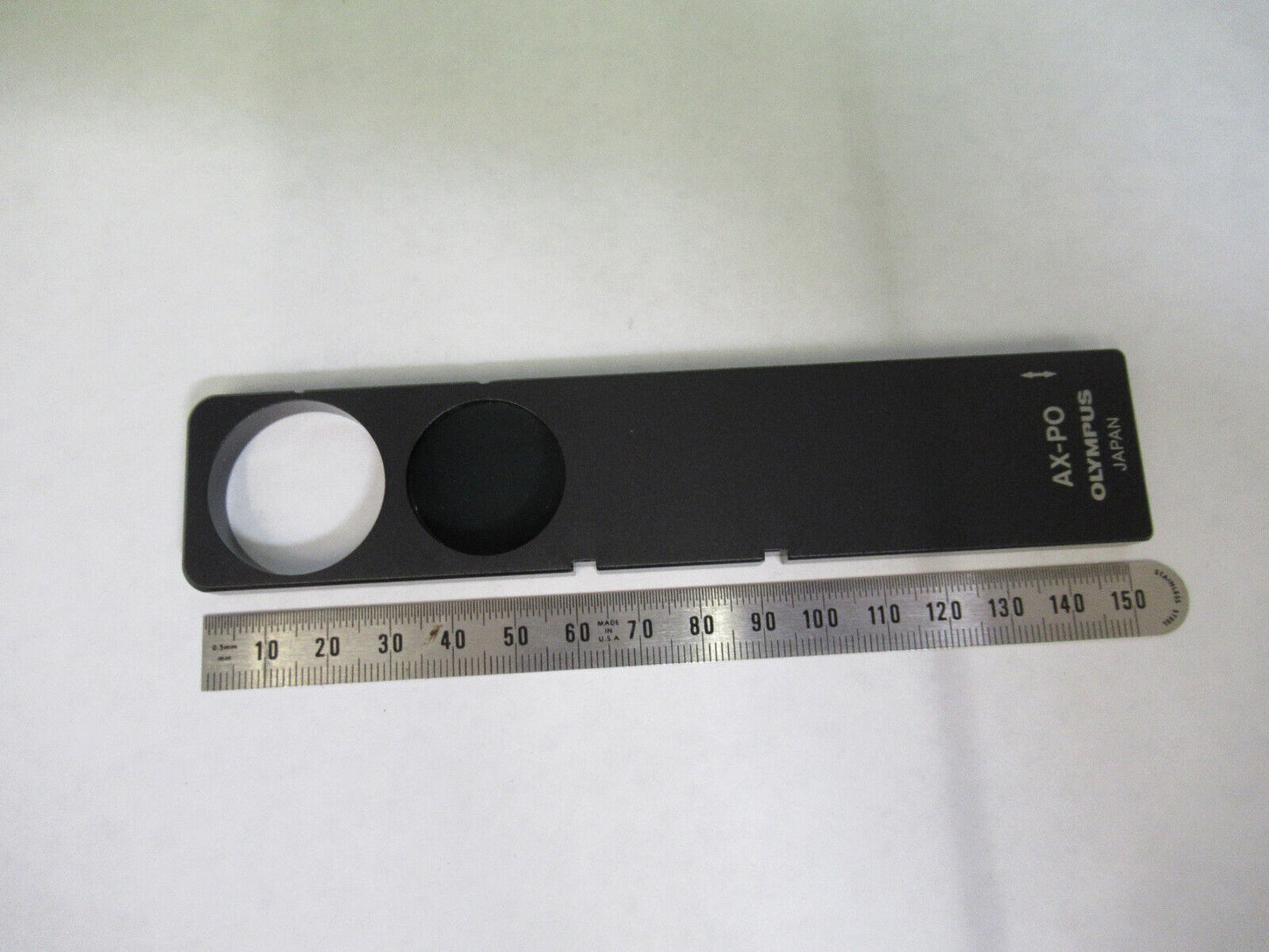 OLYMPUS JAPAN POL POLARIZER ANALYZER SLIDE MICROSCOPE PART AS PICTURED G8-A-78