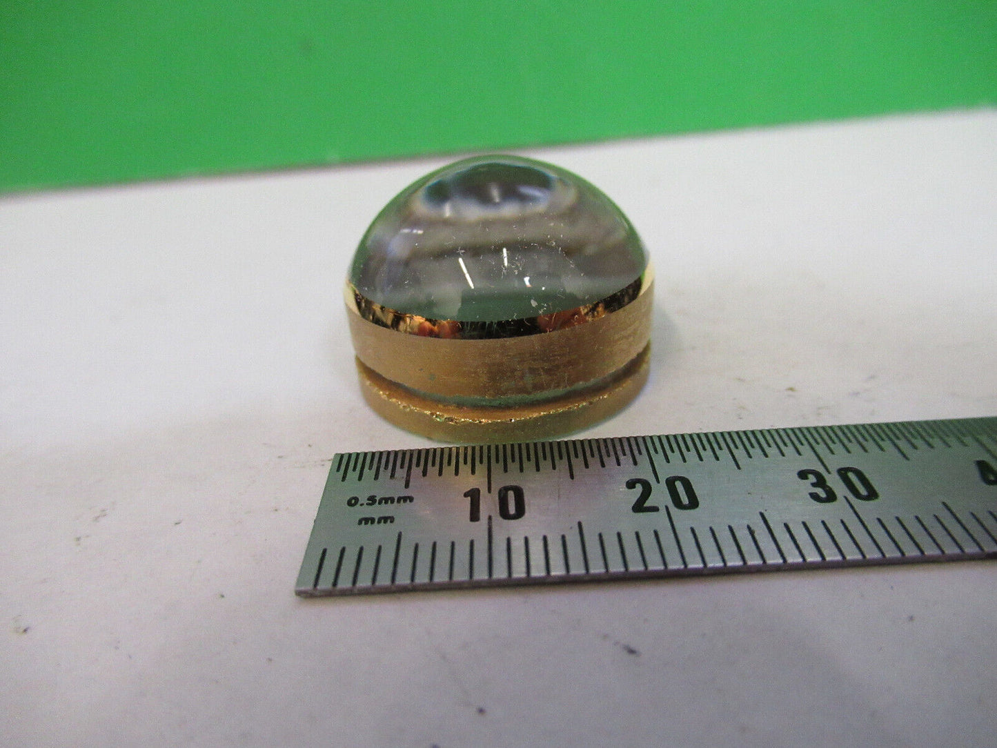 OPTICAL RARE PLANO HIGHLY CONVEX LENS GLASS OPTICS  AS PICTURED X9-B-85