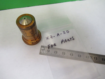 for parts ANTIQUE BAUSCH LOMB MICROSCOPE OBJECTIVE OPTICS as pictured X7-A-20