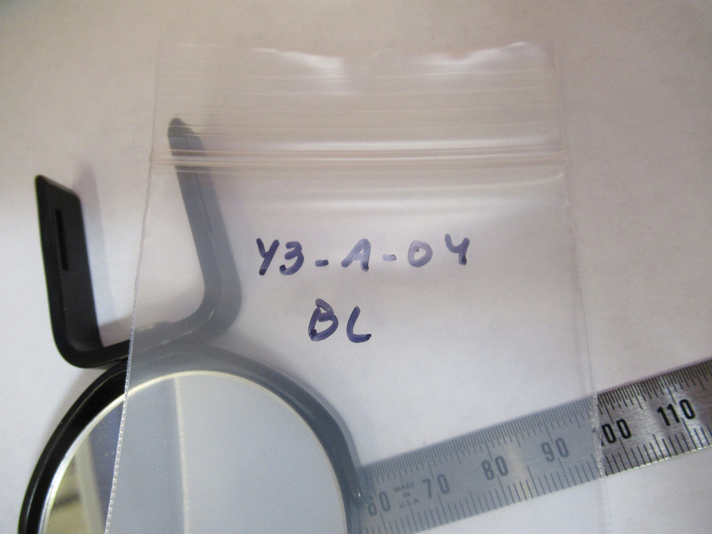 ANTIQUE BAUSCH LOMB MIRROR OPTICS MICROSCOPE PART AS PICTURED &Y3-A-04