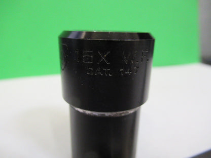 AO CAT 147  15X EYEPIECE LENS OCULAR MICROSCOPE PART as pictured X7-A-24