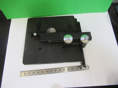 SPENCER AO VINTAGE STAGE TABLE XY ANTIQUE MICROSCOPE PART AS PICTURED X5-A-12