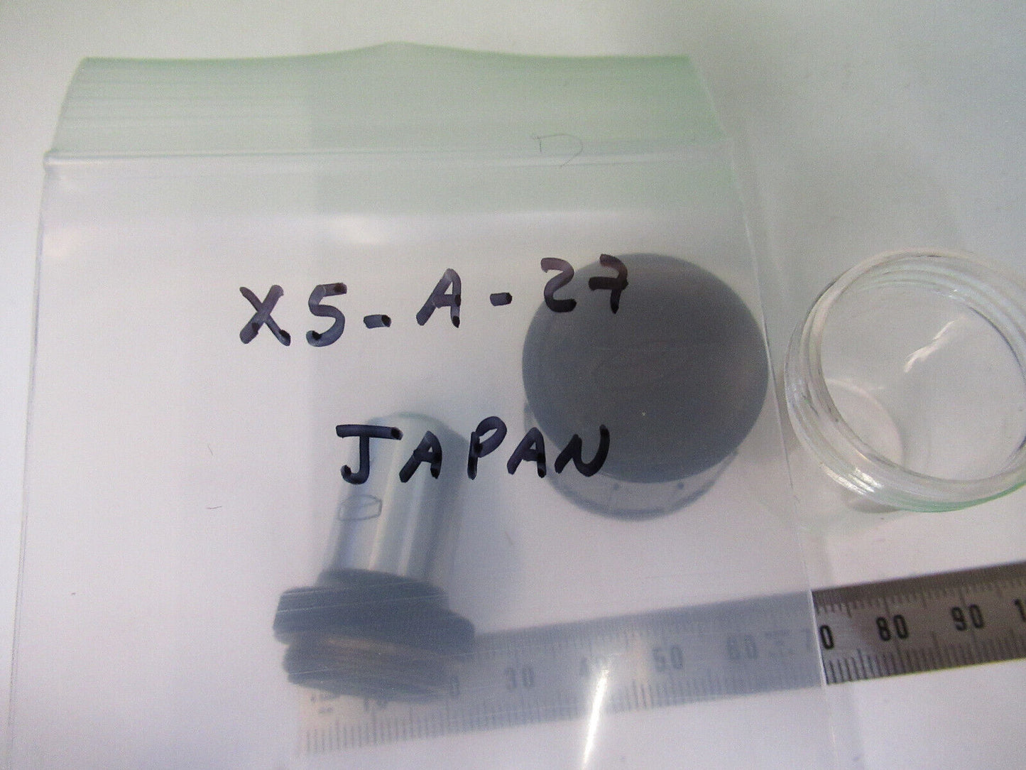 JAPAN OBJECTIVE A 10X LENS OPTICS MICROSCOPE PART AS PICTURED X5-A-27