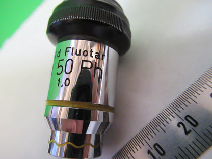 WILD HEERBRUGG SWISS OBJECTIVE 50X Ph PHASE MICROSCOPE PART AS PICTURED G8-A-80