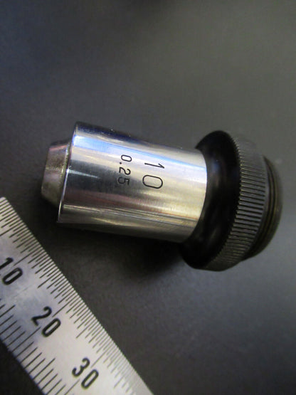 OLYMPUS JAPAN OBJECTIVE 10X LENS MICROSCOPE PART AS PICTURED G8-A-57