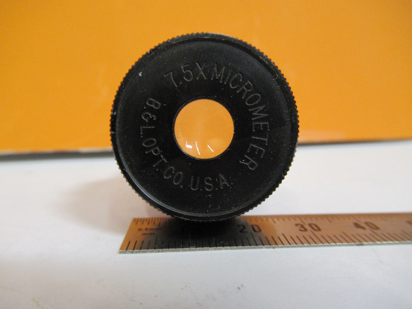 BAUSCH LOMB MICROMETER 7.5X OCULAR EYEPIECE MICROSCOPE PART AS PIC y3-a-19