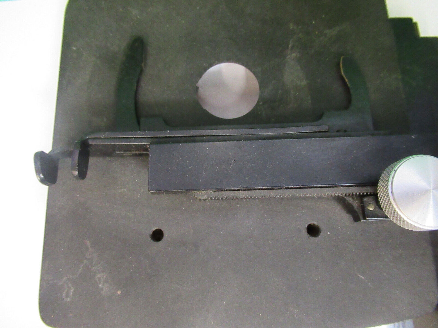 For parts BAUSCH LOMB XY STAGE TABLE ANTIQUE MICROSCOPE PART AS PICTURED X5-A-13