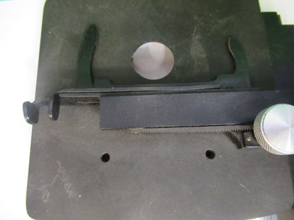 For parts BAUSCH LOMB XY STAGE TABLE ANTIQUE MICROSCOPE PART AS PICTURED X5-A-13