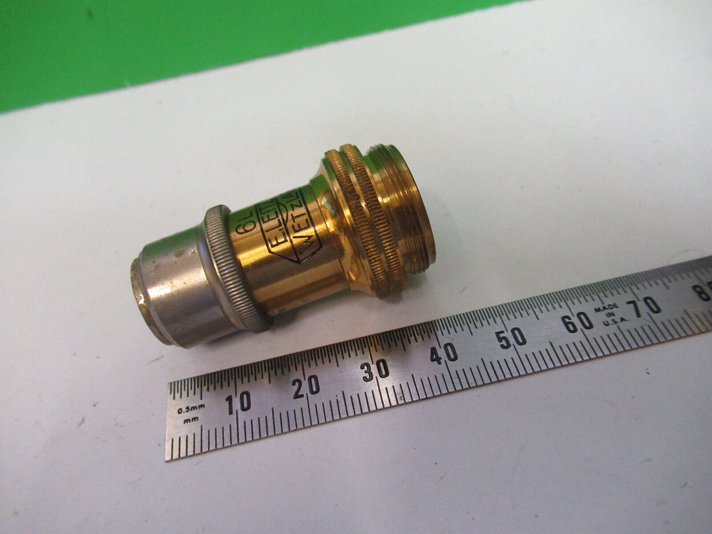 ANTIQUE LEITZ GERMANY OBJECTIVE 45X LENS 6L MICROSCOPE PART AS PICTURED X5-A-29