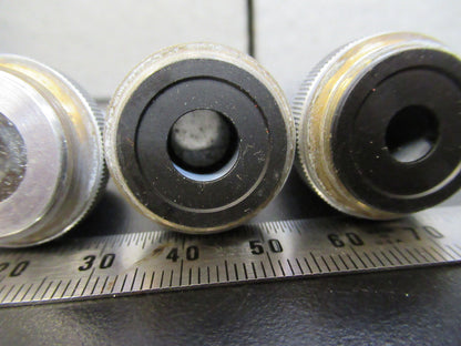 UNITRON LOT JAPAN OBJECTIVE 4X 10X 40X  MICROSCOPE PART AS PICTURED G8-A-56