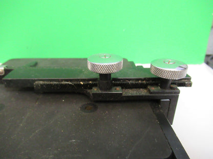 For parts BAUSCH LOMB XY STAGE TABLE ANTIQUE MICROSCOPE PART AS PICTURED X5-A-13