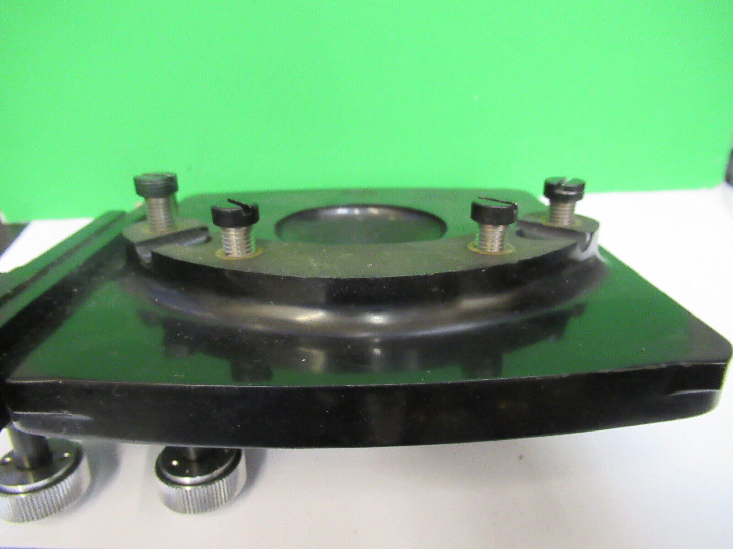 BAUSCH LOMB XY STAGE TABLE ANTIQUE MICROSCOPE PART AS PICTURED X5-A-14