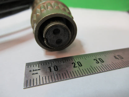 5 FEET CABLE MIL CONNECTOR TWO PINS for PIEZO ACCELEROMETER PICTURED S8-A-63