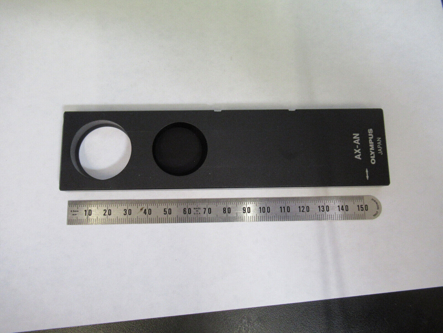 OLYMPUS JAPAN POL POLARIZER ANALYZER SLIDE MICROSCOPE PART AS PICTURED G8-A-79