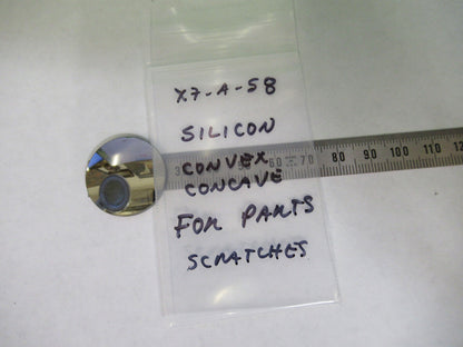 OPTICAL SILICON LENS CONVEX CONCAVE FOR PARTS OPTICS AS PICTURED X7-A-58